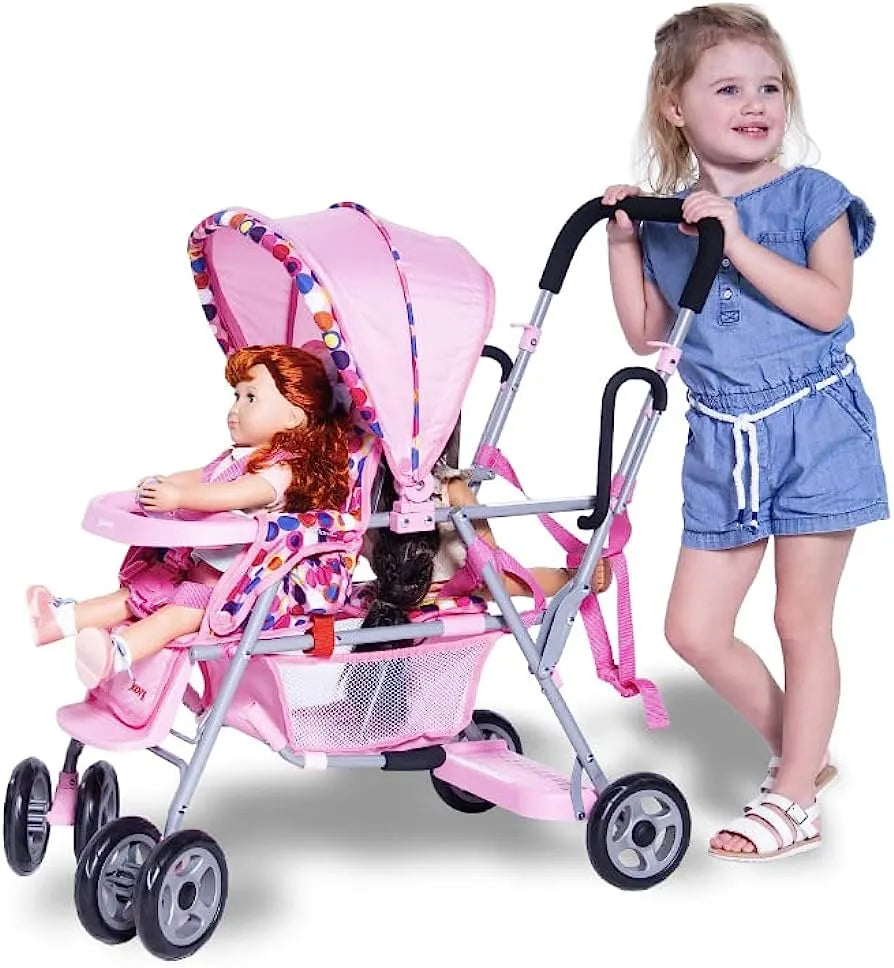 Pink baby doll on sale stroller