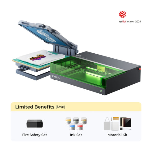 xTool S1 Screen Printing Kit: 1st Screen Printing Solution with Laser for Arts & Crafts