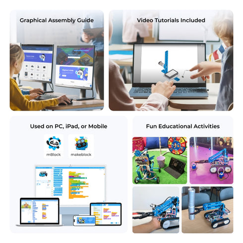 Makeblock mBot Ultimate: 10-in-1 Robot Building Kit for Students