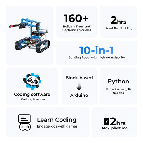 Makeblock mBot Ultimate: 10-in-1 Robot Building Kit for Students