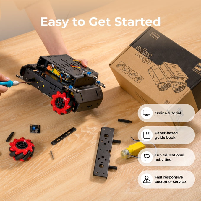 Makeblock mBot Mega: Smart Remote Control Robot Car for Kids to Learn through Play