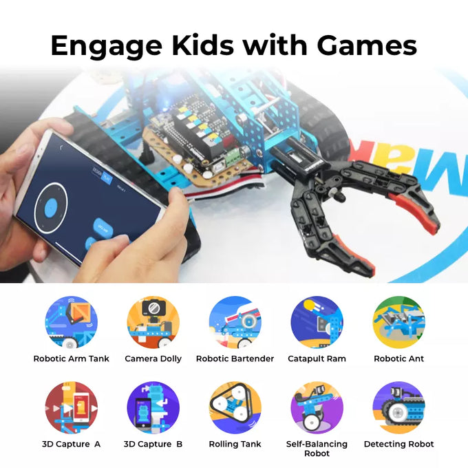 Robotics kit for teens to get engaged in interesting games