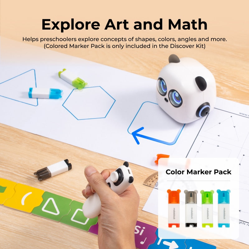 Makeblock mTiny: Smart Panda Robot for Preschoolers to Learn Coding, Music, Math, and Language.