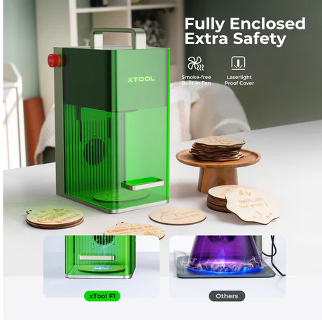 xTool F1: Fastest Portable Laser Engraver with  IR + Diode Laser