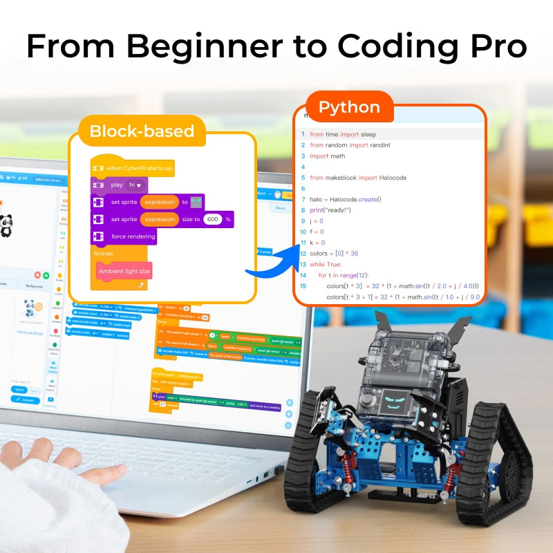 Coding The Rovers Buy mBot2 Rover: AI Robotics Kit for STEM Learning | Makeblock