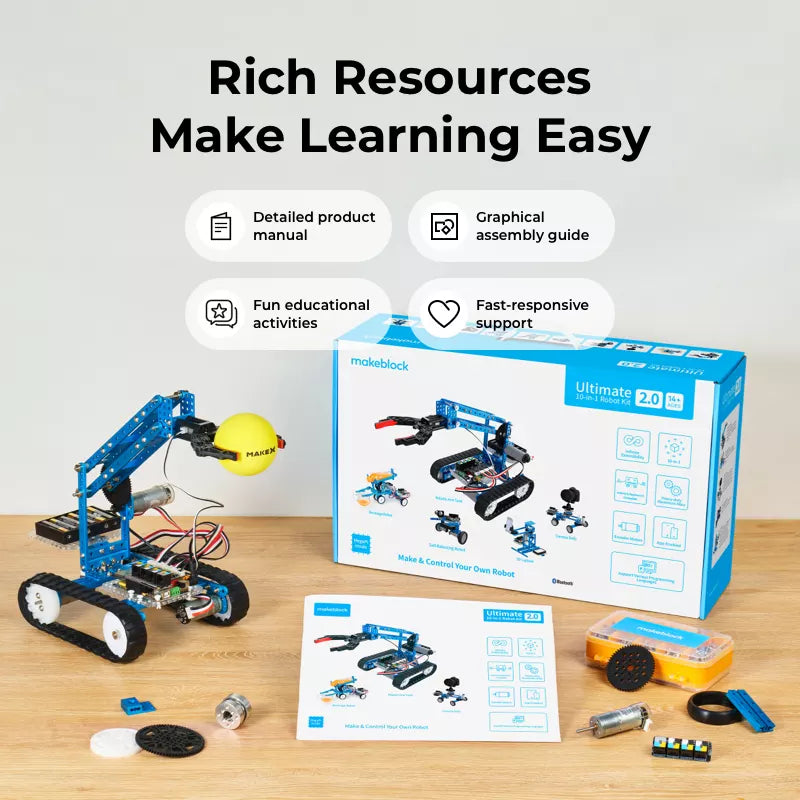 Robotics kits with rich resources make learning easy