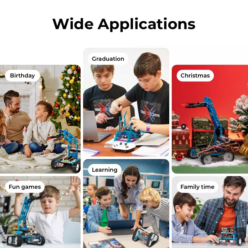 Robotics set with wide applications like gifts and learning toys