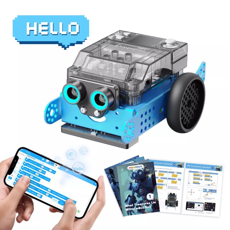 Makeblock mBot Neo Stem Toys, Coding Robots and Programmable Robots, Buildable Robot Kit for 8+ Kids, Educational Robotic Toy for Classroom, mBot Neo