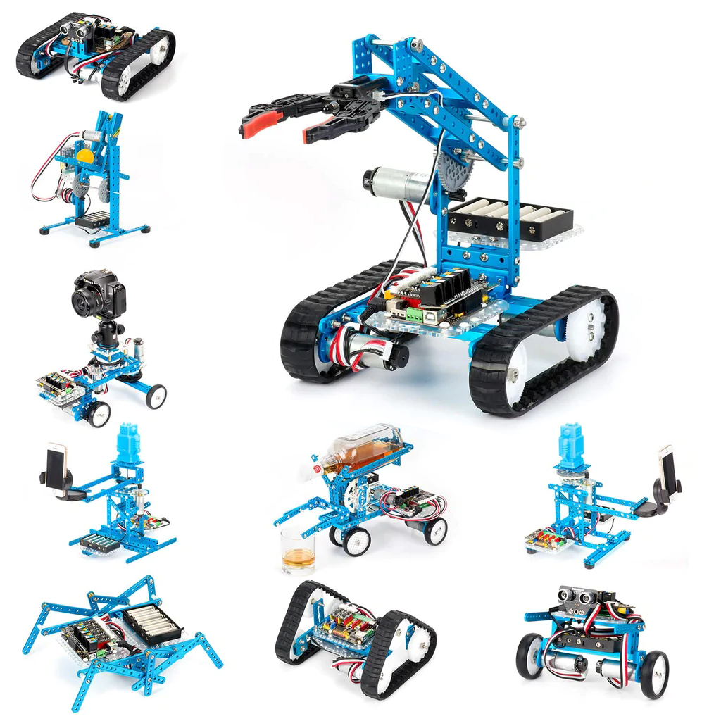 Makeblock Remote Control Robot, 10 App Remote Control Modes, 2hrs Playtime, Support Various Robotics Activities for Playing & Learning, mBot Ultimate